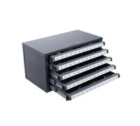 VEVOR Drill Bit Dispenser Organizer Cabinet Five-Drawer for #1 to #60 Stackable