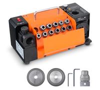 VEVOR Drill Bits Sharpener, 3-13mm End Mill Grinder Sharpener, Lip Relief Angle & 95°-135° Point Angle Adjustable Drill Bit Re-Sharpener, Portable Sharpening Machine with 11 Collets, CBN & SDC Wheel