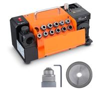 VEVOR Drill Bits Sharpener, MR-13A Drill Bits Grinder Sharpener 3-13mm, 95° to 135° Point Angle Adjustable Drill Bit Re-Sharpener, Portable Bits Sharpening Machine with 11 Collets, CBN Wheel for HSS