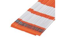 VEVOR Driveway Markers, 100Pcs 72 in Long 5/16 in Dia, Hi-Visibility Driveway Reflectors with 12 in Steel Drill Bits, Reflective Snow Sticks Fiberglass Pole for Parking Lots, Walkways, Snow Plowing