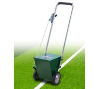 VEVOR Dry Line Marker, 2-Wheel, 2 or 4 in Lines, Field Dry Line Chalker, Adjustable Line Marker, with Rubber Adjustment Handle, 25 lbs Large Powder Capacity, for Baseball and Softball Infield, Green