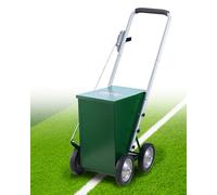 VEVOR Dry Line Marker, 4-Wheel, 2 or 4 in Lines, Field Dry Line Chalker, Adjustable Line Marker, with Rubber Adjustment Handle, 50 lbs Large Powder Capacity, for Baseball and Softball Infield, Green