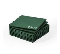 VEVOR Dryland Tiles for Hockey Floor Mat, 12 x 12 in 8 Pcs Interlocking Versatile Training Surface, Dance Floor Tiles, Hockey Training Equipment Board