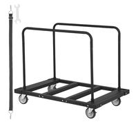 VEVOR Drywall Cart, 1800 LBS Panel Dolly Cart with 45.28" x 29.13" Deck and 5" Swivel Wheels, Heavy-Duty Drywall Sheet Cart, Handling Wall Panel, Sheetrock, Lumber, for Garage, Home, Warehouse