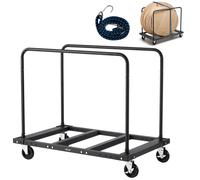 VEVOR Drywall Cart Dolly 816 kg Steel Panel Truck Cart with 2 Side Handrails
