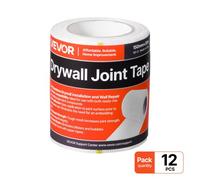 VEVOR Drywall Mesh Tape, 150mm W x 30m L Self-Adhesive Fiberglass Drywall Joint Tape, 12 Rolls Dry Wall Patch for Easy Sheetrock Ceiling Crack Repair,