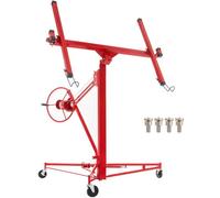 VEVOR Drywall Rolling Lifter Panel, 16ft Sheetrock Lift Drywall Lift, 150lb Weight Capacity Panel Hoist Jack Tool, Steel Material with Telescopic Arm