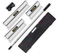 VEVOR Drywall Skimming Blade Putty Knife Combo 25.4/40.6/61 cm Trowel Tool w/ Handle