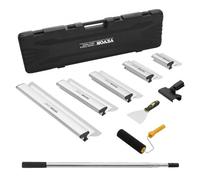 VEVOR Drywall Skimming Blade Set, 7/10/14/16/24 in (17.8/25.4/35.6/40.6/61 cm)Skimming Blades + 34 - 81.6 in/86.4 - 207 cm Extension Handle Pole, Stai