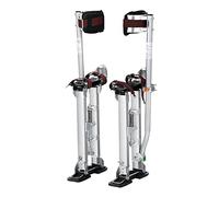 VEVOR Drywall Stilts, 18''-30'' Adjustable Aluminum Tool Stilts with Protective Knee Pads, Durable and Non-slip Work Stilts for Sheetrock Painting, Walking, Taping, Silver
