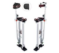 VEVOR Drywall Stilts, 61 cm-102 cm Adjustable Aluminum Tool Stilts with Protective Knee Pads, Durable and Non-slip Work Stilts for Sheetrock Painting,