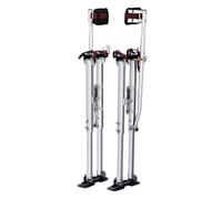 VEVOR Drywall Stilts, 36''-50'' Adjustable Aluminum Tool Stilts with Protective Knee Pads, Durable and Non-slip Work Stilts for Sheetrock Painting, Walking, Taping, Silver