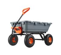 VEVOR Poly Garden Dump Cart Heavy-duty Yard Carts and Wagons 800 lbs 10" Tires