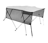 VEVOR Durable Bimini Top Boat Cover with Detachable Mesh Sidewalls in Grey VEVOR Grey