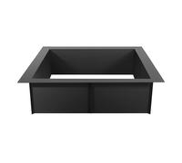 VEVOR Durable Fire Pit Ring Q235 Carbon Steel 8-Section Seamless Assembly Campfire Ring in Black | Size: Medium VEVOR Black M