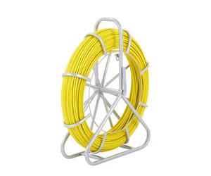 VEVOR Durable Fish Tape 129.5m 6.4mm Non-Conductive Fibreglass in Yellow VEVOR Yellow