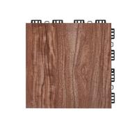 Vevor Durable Interlocking Dance Floor Tiles Oak Wood Grain 25 Piece 12.4 X 12.4 In