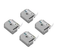 VEVOR Durable Label Maker Tape 0.47 In Black on White 4 Pack in Grey VEVOR Grey