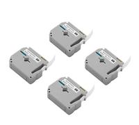 Vevor Durable Label Maker Tape 4 Pack 0.47 In Black On White Compatible With Brother Labelers