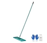 Vevor Durable Lawn Leveling Rake With 198.1 Cm Steel Handle For Garden And Golf Course Use