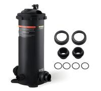 Vevor Efficient Cartridge Pool Filter 4.6 Sq.m Area Leak-Proof Design For Inground Above Ground Pools Hot Tubs Spa