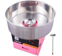 VEVOR Electric Cotton Candy Machine 1000W Commercial Candy Floss Maker, Ideal for Home, Carnival, Birthday, Family Party, Easy Use with 50 cm Stainles