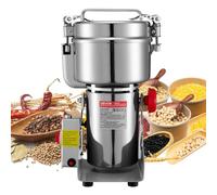 VEVOR Electric Grain Mill Grinder, 1000g Commercial Spice Grinders | High Speed 3000W Stainless Steel Pulverizer Powder Machine, for Dry Grains, Spices, Cereals, Coffee, Corn & Pepper, Swing Typ