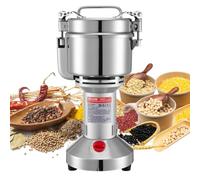 VEVOR Electric Grain Mill Grinder, 750g Commercial Spice Grinders | High Speed 2000W Stainless Steel Pulverizer Powder Machine, for Dry Grains, Spices, Cereals, Coffee, Corn & Pepper, Straight