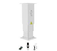 VEVOR Electric Lifting Column System, 176 lbs Lift Table, 14.2-31.1 in Height Range, Three-Stage Adjustable Desk Column, Telescopic Table Leg, Comes with Power-Supply Option to Control up/Down Motion