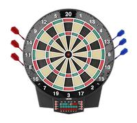 VEVOR Electronic Dart Board, 15.5" Target Dartboard with 43 Games & 320+ Variations for Up to 8 Players, 6 Dart Shafts with Flights & 50 Soft Tips, Color LCD Scoring Screen for Home Party Game Room