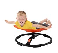 VEVOR Elephant Kids Swivel Chair, 220 LBS Capacity, 360° Spinning Chair, Autistic Kids Sensory Toy Chair with Non-Slip Metal Base, Toddler Sit and Spin Chair for Coordination Balance Focus Orange