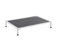 VEVOR Elevated Dog Bed for Large Dogs, Portable Raised Dog Cot with Aluminum Tube Metal Frame and Breathable Teslin Mesh, Indoor & Outdoor Pet Cooling Raised Hammock Bed, L, Gray