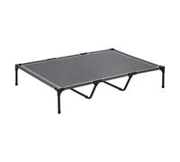 VEVOR Elevated Dog Bed for Large Dogs, Portable Raised Dog Cot with Steel Metal Frame and Breathable Teslin Mesh, Indoor & Outdoor Pet Cooling Raised Hammock Bed, XL, Gray