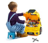 VEVOR Engine Toy 60 Pieces Kids Mechanic Car Repair Set with Removable Parts Lights and Sounds Steering Wheel and Horn Kids Mechanic Worksho