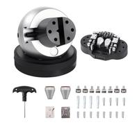 VEVOR Engraving Block 5 inch Ball Vise Setting Jewelry Ball Vise Engraving with 34PCS Attachment and Rubber Base