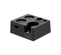 VEVOR Espresso Tamping Station, ABS Material, 7-in-1 Multifunctional Tamping Station with Detachable Slot, Easy to Clean Espresso Knock Box with Non-Slip Base, Fits for 51-58 mm Handles