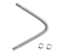 VEVOR Exhaust Hose, 23.6 inch Diesel Heater Flexible Exhaust Pipe, Stainless Steel Exhausts Hoses with 2 Hose Clamps, Air Diesel Parking Heater Exhausts Hoses Line for 2KW 5KW 8KW Diesels Heaters