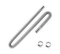 VEVOR Exhaust Hose, 47.2 inch Diesel Heater Flexible Exhaust Pipe, Stainless Steel Exhausts Hose with 2 Hose Clamps, Exhausts Hoses Kit Diesel Heater Accessories for 2KW 5KW 8KW Diesels Heaters