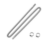 VEVOR Exhaust Hose, 77.95 inch Stainless Steel Exhausts Hose, Diesel Heater Flexible Exhaust Pipe with 2 Hose Clamps, Exhausts Hoses Kit Diesel Heater Accessories for 2KW 5KW 8KW Diesels Heaters