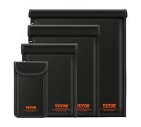 VEVOR Faraday Bags, 4 Pack Faraday Pouch Set for Laptop (16.9x15"), Tablet (13x10.2"), Phone (7.87x4.7") & Radio (10.6x7.8"), Fireproof Signal Blocking Holder, Anti-Theft & Anti-Hacking Pouch Blocker