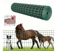 VEVOR Farm Fence, 1.2 x 25 m, 2 x 4 in Mesh 2.1mm Galvanized Steel Wire Fencing for Cattle, Hog & Sheep, Heavy Duty Vinyl Coated Livestock Fence for Animal Enclosures, Cage Wire, Garden Fences, Green