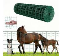 VEVOR Farm Fence, 1 x 20 m, 4 x 4 in Mesh 2.1mm Galvanized Steel Wire Fencing for Cattle, Hog & Sheep, Heavy Duty Vinyl Coated Livestock Fence for Ani