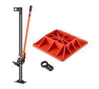 VEVOR Farm Jack with Base, 122cm Utility High Lift Farm Jack, 3.18 Ton Capacity Ratcheting Off Road Utility Jacks, Heavy-Duty Lift Jacks with 130.1-1079.5 mm Lifting Range for Tractor, Truck, SUV