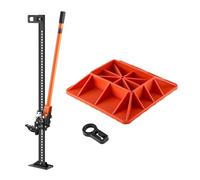 VEVOR Farm Jack with Base, 122cm Utility High Lift Farm Jack, 3.18 Ton Capacity Ratcheting Off Road Utility Jacks, Heavy-Duty Lift Jacks with 130.1-10