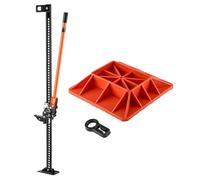 VEVOR Farm Jack with Base, 152.5 cm Utility High Lift Farm Jack, 3.18 Ton Capacity Ratcheting Off Road Utility Jacks, Heavy-Duty Lift Jacks with 130.1-1380 mm Lifting Range for Tractor, Truck, SUV