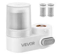 VEVOR Faucet Mount Water Filters Sink Water Purifier for Kitchen White Vertical