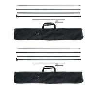 VEVOR Feather Flag Pole Kit, 2 Packs Swooper Flag Pole 16.3 ft, Sign Flag Poles for Business Advertising Flags Outdoor, with Ground Stakes and A Carrying Bag (Flag Not Included)