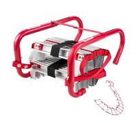 VEVOR Fire Escape Ladder, 2-Story 13FT Retractable Emergency Fire Ladder, Lightweight Aluminum Alloy Safety Escape Tool with Sturdy Polyester Strap, A