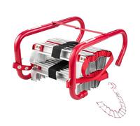 VEVOR Fire Escape Ladder, 2-Story 13FT Retractable Emergency Fire Ladder, Lightweight Aluminum Alloy Safety Escape Tool with Sturdy Polyester Strap, Anti-Slip Rung & Wide Steps, 1000LBS Max Loading