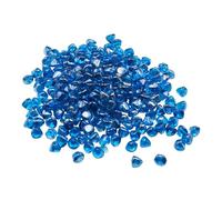 VEVOR Fire Glass, 10LBS / 4.5KG High-Temperature Resistant Fireplace Rocks, 1 Inch / 25.4 mm Reflective Firepit Glass Diamond Beads, High Luster Stone Landscaping for Fire Pit Table, Caribbean Blue